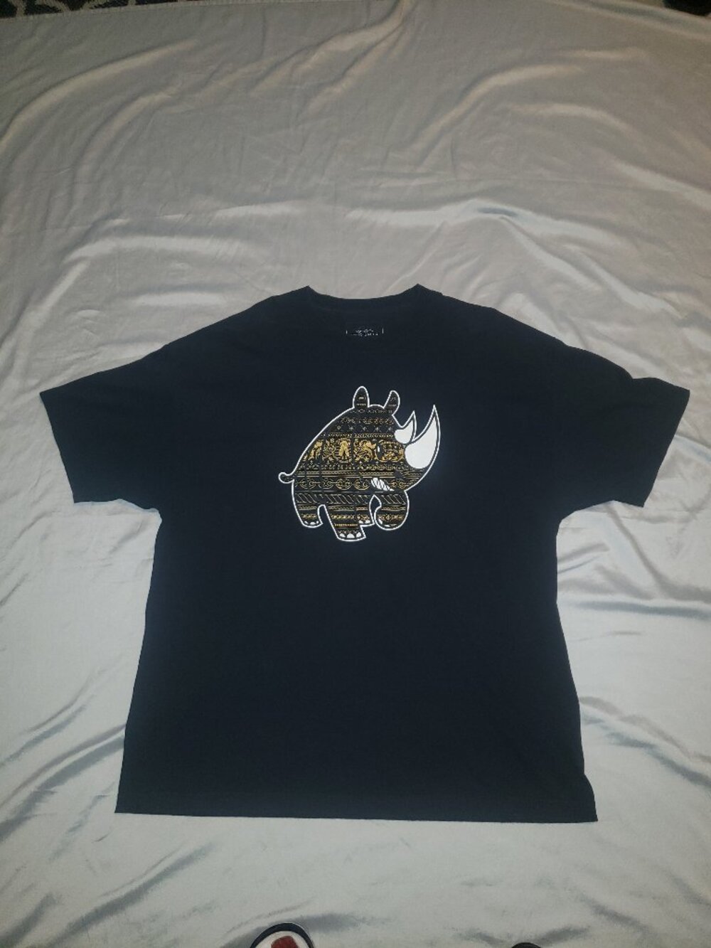 Ecko Unltd Rhino Graphic Tee XXL Black Gold Print